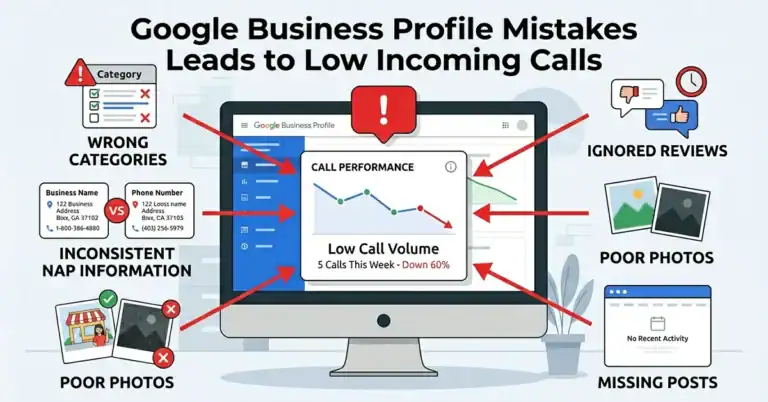 Google Business Profile mistakes reducing local business calls