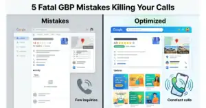 Google Business Profile mistakes vs optimized profile comparison